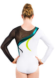 Ervy Hekla Long Sleeved Leotard (White, Petrol, Kiwi and Black)