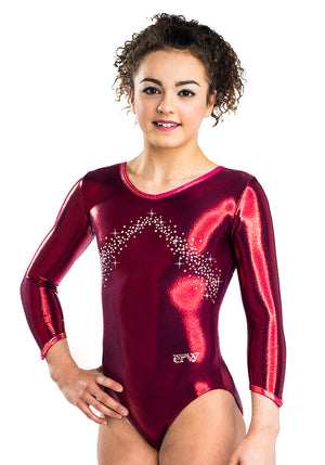 Ervy Charisma Long Sleeved Leotard (Bordeaux)