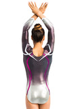 Ervy Haleona 3/4 Sleeved Leotard (Silver, Amethyst, White and Aubergine)