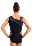 Ervy Aurelia Leotard (Violet and Black)