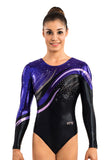 Ervy Alaria Long Sleeved Leotard (Black, Violet, Lilac and Graphite)