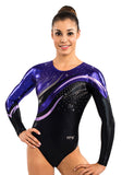 Ervy Alaria Long Sleeved Leotard (Black, Violet, Lilac and Graphite)