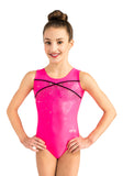 Ervy Mirka Leotard (Fluorescent Pink and Black)