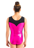 Ervy Navah Leotard (Party Pink, Black and White)