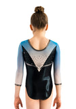 Ervy Nigue Leotard (Black and Blue Ombre)