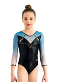 Ervy Nigue Leotard (Black and Blue Ombre)