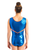 Ervy Cirenia Leotard (Royal Blue and Grapefruit)