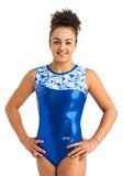 Ervy Skara Leotard (Royal Blue and Kaleidoscope)