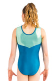 Ervy Skara Leotard (Dark Petrol and Mint)
