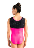 Ervy Athea Leotard (Fluorescent Pink, Black and Graphite) Back