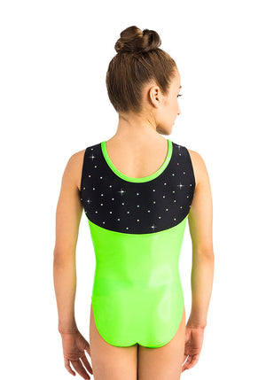 Ervy Athea Leotard (Neon Green and Black)