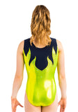 Ervy Tiba Leotard (Kiwi, Ink and Caribbean Blue)