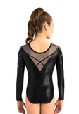 Ervy Liv Leotard (Black and Graphite)