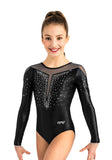 Ervy Liv Leotard (Black and Graphite)