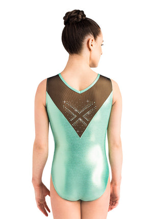 Ervy Tanya Leotard (Black and Mint)