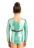 Ervy Tilly Long Sleeved Leotard (Mint and Graphite)