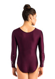 Ervy Sheila Long Sleeved Leotard (Dark Amethyst and Aubergine)