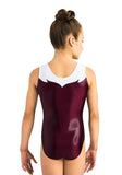 Ervy Blair Leotard (Dark Amethyst and White)
