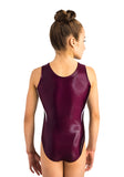 Ervy Merle Leotard (Dark Amethyst, Black and Silver)