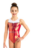 Ervy Rowena Leotard (Lipstick Pink, White and Black)