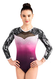 Ervy Annella Leotard (Ombre Rose, Black and White)