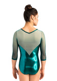 Ervy Eara 3/4 Sleeved Leotard (Petrol and Mint)