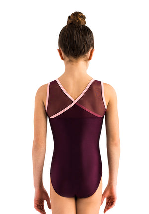 Ervy Margaux Leotard (Dark Amethyst and Rose)