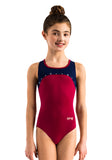 Ervy Payton Leotard (Bordeaux and Ink)