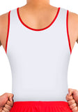 Ervy Ian Leotard (White, Red and Blue) Front Design