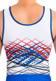 Ervy Bruno Leotard (White, Red and Blue)