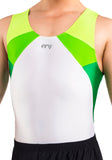 Ervy Gordon Leotard (White and Green)