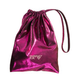 Ervy Lack Shine Handguard Bag (Aubergine)