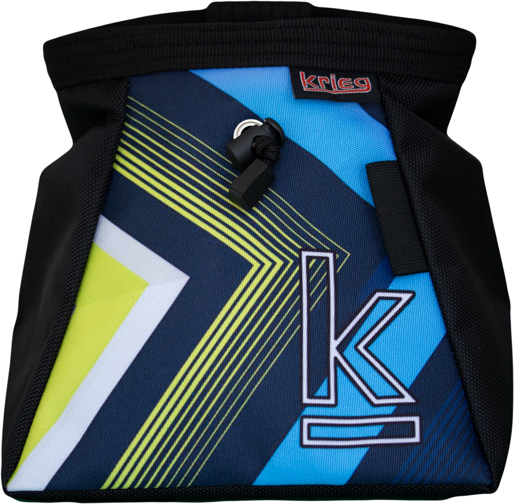 Krieg Chalk Bucket (Blue and Yellow Stripe) Elite Gymnastics