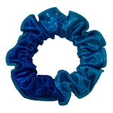 Ervy Classic Lack Shine Hair Scrunchie (Caribbean Blue and Marine Blue)