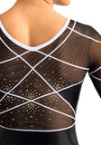 Ervy Dunja 3/4 Sleeved Leotard (Black and White)