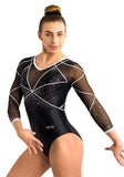 Ervy Dunja 3/4 Sleeved Leotard (Black and White)