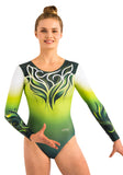 Ervy Dyla Long Sleeved Leotard (Kiwi Dyla Print)