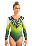 Ervy Dyla Long Sleeved Leotard (Kiwi Dyla Print)