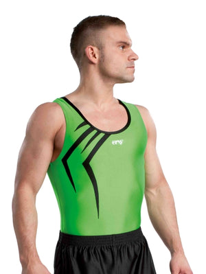 Ervy Christopher Leotard (Green and Black)