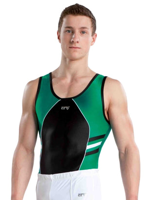Ervy Tyler Leotard (Black and Green)