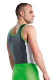 Ervy Zack Leotard (Graphite and Green)