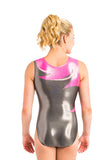 Ervy Arvenn Leotard (Neon Pink, Graphite and Bubblegum)