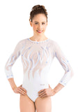 Ervy Maisie 3/4 Sleeved Leotard (White)