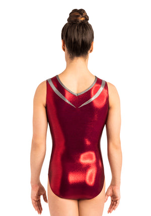Ervy Nau Leotard (Bordeaux and Graphite)