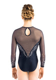 Ervy Tiffany Long Sleeved Leotard (Ink and Skin)