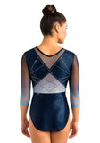 Ervy Judika 3/4 Sleeved Leotard (Ink & Light Blue Ombre)