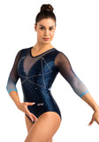 Ervy Judika 3/4 Sleeved Leotard (Ink & Light Blue Ombre)