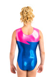 Ervy Mira Leotard (Royal Blue and Neon Pink)