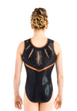 Ervy Raquel Leotard (Black, Copper and Skin)