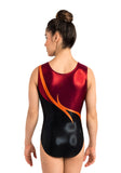 Ervy Sarena Leotard (Black, Bordeaux and Orange)